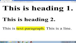 HTML and CSS Code to Highlight Words Line Text in Web Pages  Web Development Tutorial [upl. by Nomde535]