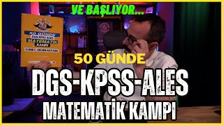 KPSS  DGS  ALES MATEMATÄ°K KAMPI BAÅLIYOR  50 GÃœNDE KPSS MATEMATÄ°K KAMPI [upl. by Adnylg533]