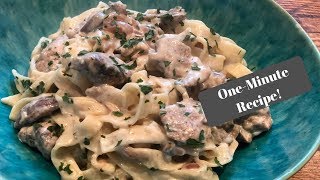 Slimming World chicken amp Mushroom Tagliatelle I OneMinute Recipe [upl. by Ferdinana]