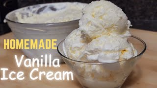 The EASIEST Homemade Vanilla Ice Cream Recipe 3 Ingredients  hazelnormievlog9443 [upl. by Vookles]