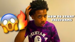 How To Start Freeform Dreads in 2024  Tutorial [upl. by Ueihtam131]