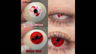 Blood Red amp Blood White 2024 Halloween New Style Cosplaye Lenses [upl. by Newkirk]