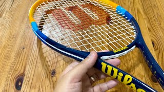 Wilson Profile Adult Recreational Tennis Racket Grip size 34 38” BlueOrange Unboxing [upl. by Noeruat]