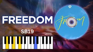 Freedom  SB19  Chords Piano Tutorial sb19 [upl. by Suu]