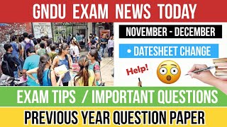 Gndu Exam News Today 😱🔥 Gndu Datesheet Change 2023  Admit Card Download 2023  Gndu Latest Update [upl. by Senoj]