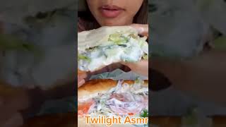 Twilight subway sandwich Mukbang mukbang subway sandwich cheese shorts ytshorts trending [upl. by Keene]