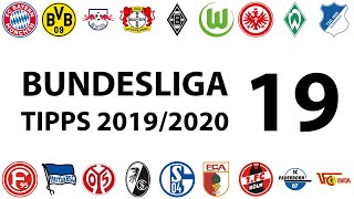 Bundesligatipps 19Spieltag 20192020 [upl. by Arikat]