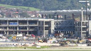 Novo terminal  Aeroporto de Guarulhos  GRU Airport  Obras do terminal 3 de um outro ângulo [upl. by Harmony]