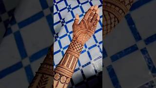 New bridal mehndi design for bridal hand  mehndidesign mehndi mehandi youtubeshorts shortvideo [upl. by Ahgem106]