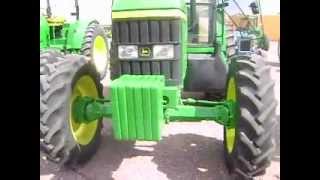 MOV01880 Tractor John Deere 6605 4x4 [upl. by Ymarej313]