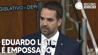 Eduardo Leite toma posse como governador do Rio Grande do Sul [upl. by Ardnwahsal69]