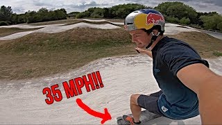 ELECTRIC SKATEBOARD VS BMX TRACK [upl. by Shifrah]