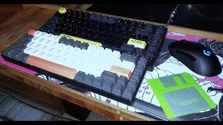 Red Switches Vs Blue Switches on mechanical keyboards sound test on Onikuma and Zi Youlang keybords [upl. by Novyak]