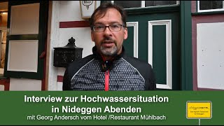 Interview zur Hochwassersituation in Nideggen Abenden [upl. by Gwynne]