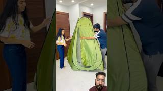 Ghar me tent bna liya 😅 comedy funny prank dushyantkukreja comedyvideos shorts shortsfeed [upl. by Oiluj645]