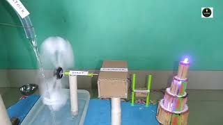 working model of hydro electric power plant  power plant [upl. by Pitzer]