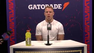 Christian McCaffrey on Super Bowl loss quotits gonna sting put that on mequot  Super Bowl LVIII [upl. by Billy]