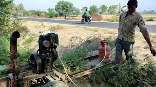 diesel engine farming  LPG gas silender diesel ki adhi khapat se chalne wala pumpset machine [upl. by Odille]