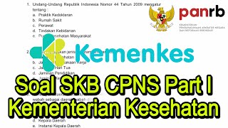 Soal SKB CPNS Kemenkes 2024 Part 1 [upl. by Nimzaj386]