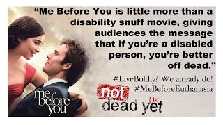 Me Before You  disability protest Australia 2016 [upl. by Lais]