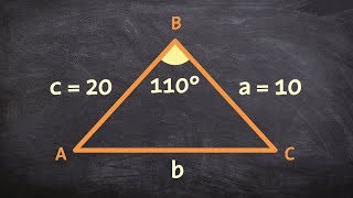 Learning to apply the law of cosines when given one obtuse angle [upl. by Krigsman173]