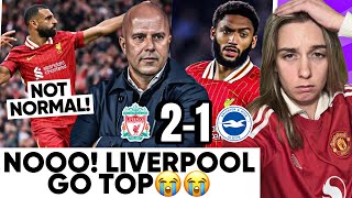 Liverpool Must Be Stopped Salah Is A JOKE😭 Liverpool 21 Brighton Reaction [upl. by Hayikaz799]