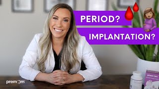 Implantation Bleeding vs Period  How to tell the difference [upl. by Jimmie]