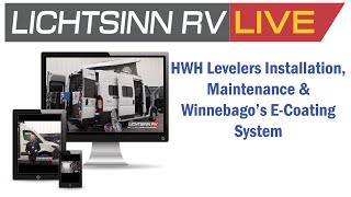 LichtsinnRVcom  Lichtsinn RV Live HWH Levelers Installation Maintenance amp Winnebagos ECoating [upl. by Niloc368]