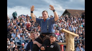 Zuger Kantonalschwingfest Cham 2024 Joel Wicki bezwingt Florian Grab [upl. by Batruk127]