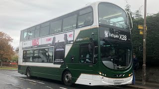 Full B9TL Thrash  Lothian Country Buses 1038  LXZ 5424 [upl. by Watson]