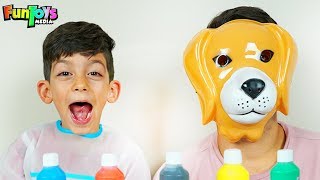 Animals with Face Masks and Paint for Kids [upl. by Aivul]