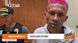 Lima alias “Negro Pinky” fue detenido por robar celular a su compatriota [upl. by Fendig959]