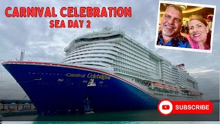 Carnival Celebration Eastern Caribbean Cruise Sea Day 2  Elegant Night and Backyard Bash [upl. by Akenor]