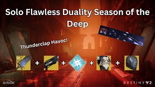 Destiny 2 Solo Flawless Duality Season of the Deep  Insurmountable Skullfort Build [upl. by Cenac604]