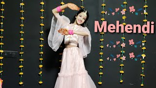 Mehendi Dance CoverDhvani BhanushaliMehndi Dance Dhvani BMehndi Song DanceNavratri Dance 2021 [upl. by Hahsia]