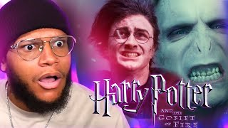 HES BACK FIRST TIME WATCHING Harry Potter and the Goblet of Fire [upl. by Yssirc]