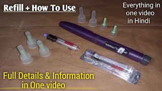 How To Refill Insulin in ALLSTAR Pen  How To Use  Full Details amp Information in Hindi [upl. by Monty957]