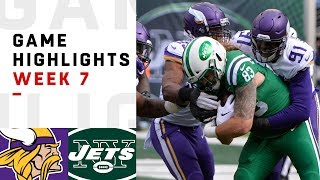 Vikings vs Jets Week 7 Highlights  NFL 2018 [upl. by Gipsy]