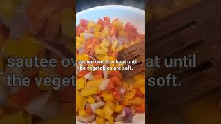 Easy sauteed onions and peppers vegetables sauteedvegetables sautéed onion peppers [upl. by Lundell]