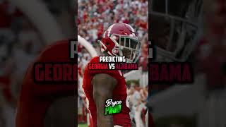 Predicting Georgia Vs Alabama shorts cfb [upl. by Alaet25]