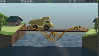 Poly Bridge 111 Low Cost Bridge [upl. by Atiloj]