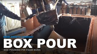 Box Pour for Making Blocks of PIR Foam for Insulation [upl. by Ruamaj]