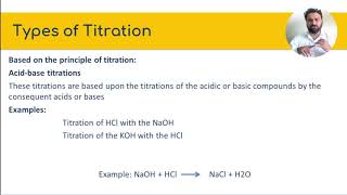 Types of Titration in Pharmaceutical Analysis Part 1 [upl. by Yeorgi481]