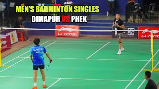 Dimapur vs Phek  Mens Badminton Singles  Nagaland Olympic and Paralympic Games 2022 [upl. by Krutz580]