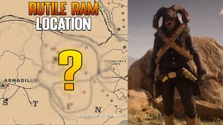 Legendary Rutile Ram Location In Red Dead Online  Rutile Ram Garment RDR2 [upl. by Nalehp]