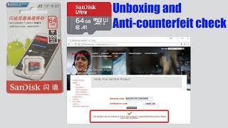 Sandisk Ultra microSDXC 64GB unboxing and anticounterfeit check from GearBest [upl. by Aibar]