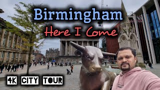 Birmingham  Birmingham city tour 4k  Travel Uk  indian  indian in uk vlog  UK cities 4k [upl. by Anastase]