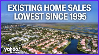 Existing home sales tumble marking worst year since 1995 [upl. by Jemimah218]