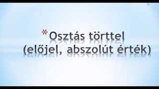 Törtek osztása törttel [upl. by Eve]