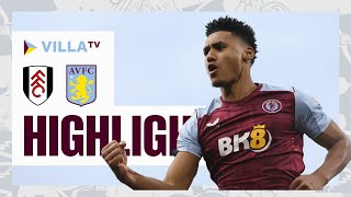 Ollie Watkins Scores Twice 🔥  Fulham 12 Aston Villa Highlights [upl. by Akemyt]